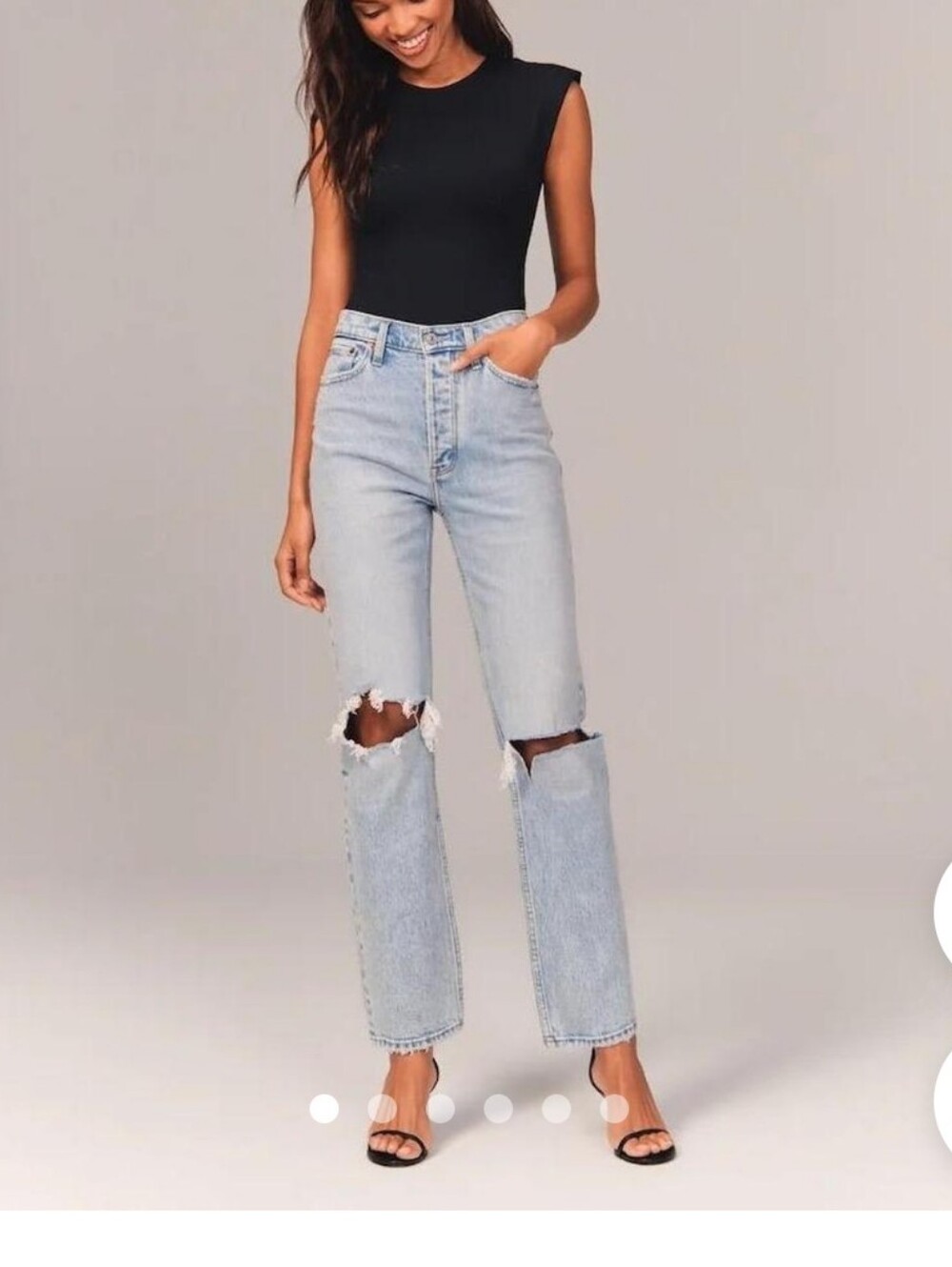 ABERCROMBIE + FITCH The Dad High Rise Jeans - Curve Love Size 25"/0 🆕